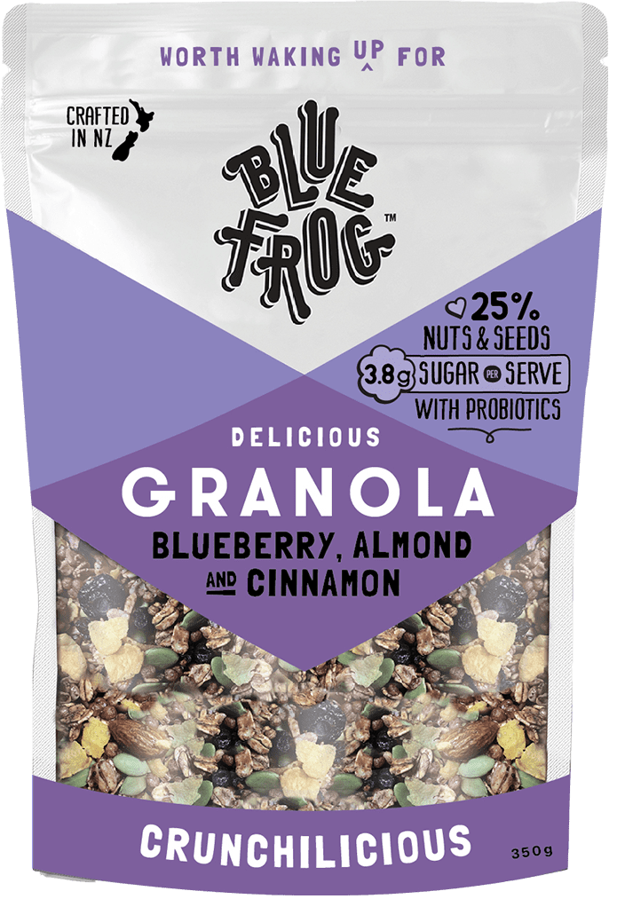 Blueberry Almond Cinnamon Granola Blue Frog Breakfast Australia   Granola Blueberry 